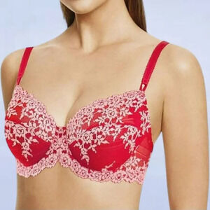 Wacoal Embrace Red Lace Bra - 34DDD